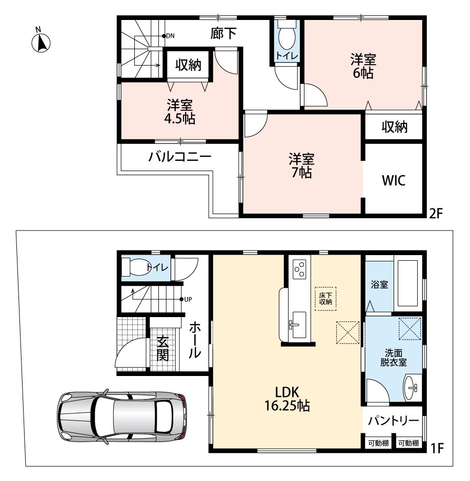 八尾市小畑町　第7期　1号地 間取図・土地図