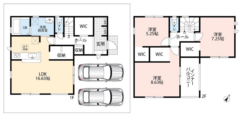泉佐野市南中樫井 間取図・土地図