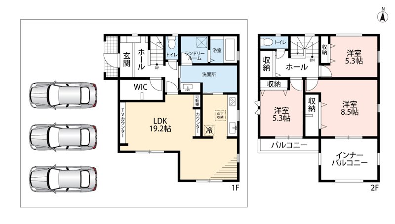 姫路市藤原区山戸　第3期　3号地 間取図・土地図