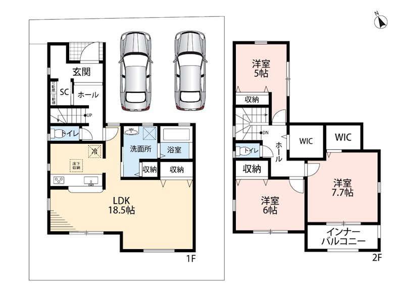 姫路市広畑区才　第8期　1号地  間取図・土地図