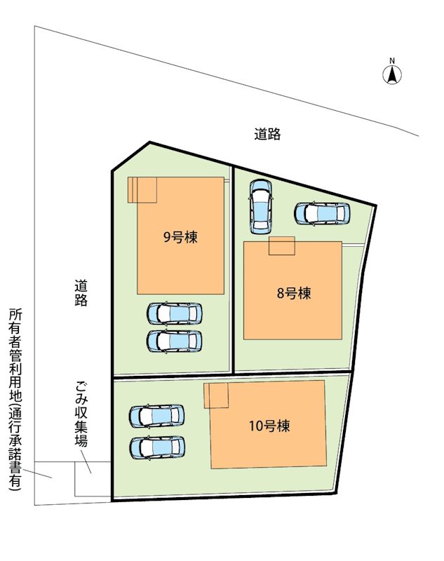 加古川市野口町野口　第7-2期　9号地 区画図