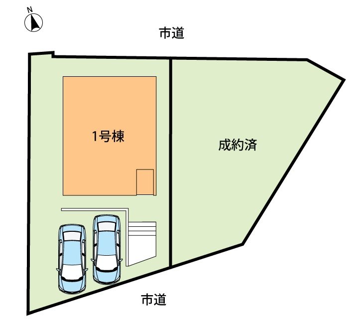 明石市大久保町山手台　第24-2期　1号地  区画図