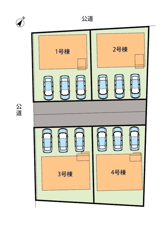 羽島市福寿町本郷　第2期　3号棟 区画図