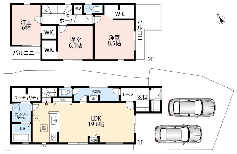 岸和田市並松町　第5期　1号地 間取図・土地図