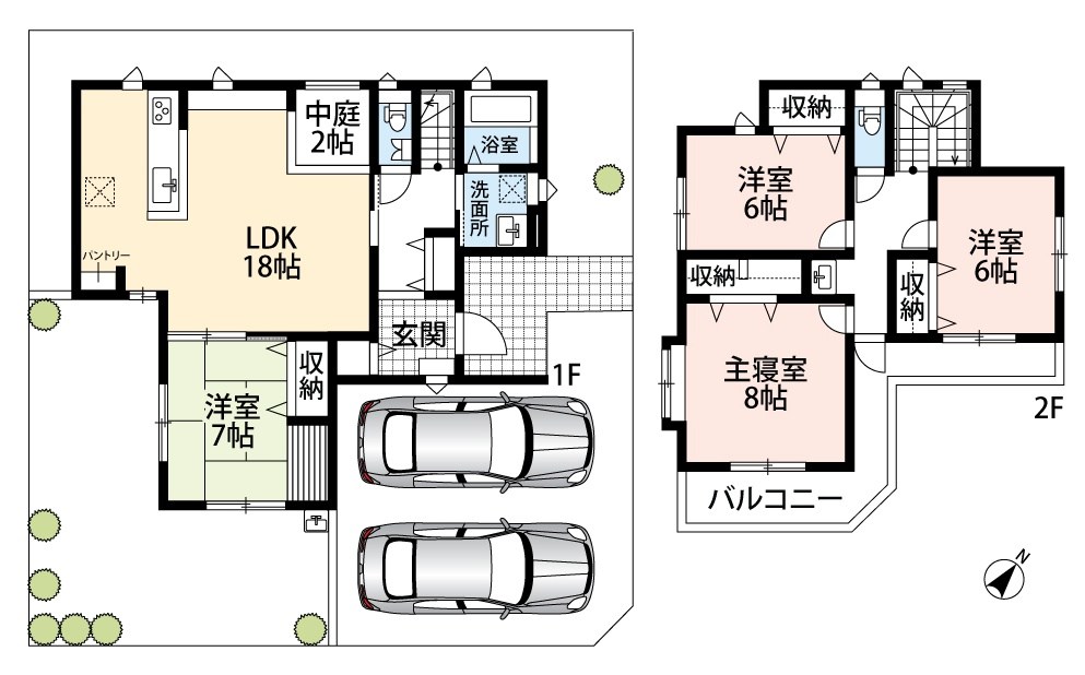 木津川市城山台　1号地 間取図・土地図