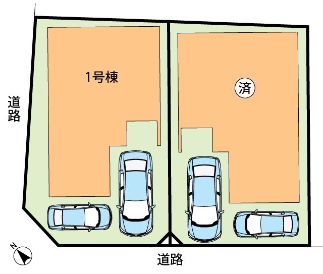 泉北郡忠岡町忠岡中　第1期　1号地 区画図