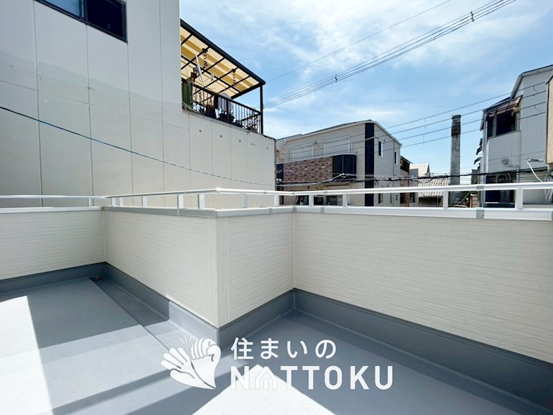 大阪市生野区田島 現地写真（バルコニー）