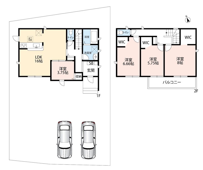 犬山市郷西　2号地 間取図・土地図