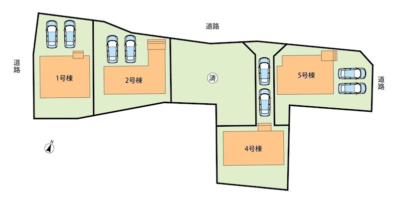 犬山市羽黒二日町　第2期　2号棟 区画図
