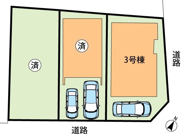 高槻市塚原　第3期　3号地  区画図