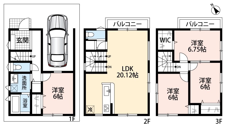 羽曳野市河原城　第2期 間取図・土地図
