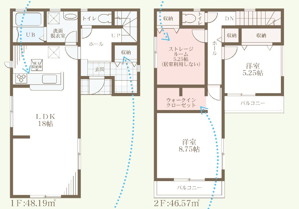 大阪市東住吉区住道矢田　第20期　3号地 間取図・土地図