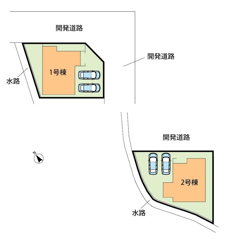 姫路市広畑区西蒲田　第8期　1号地  区画図