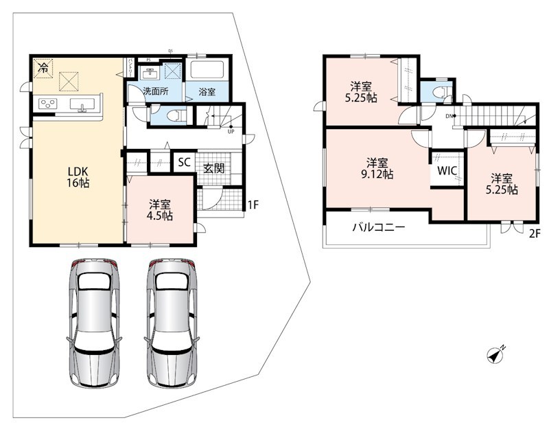 大津市下阪本　第4期　2号地 間取図・土地図
