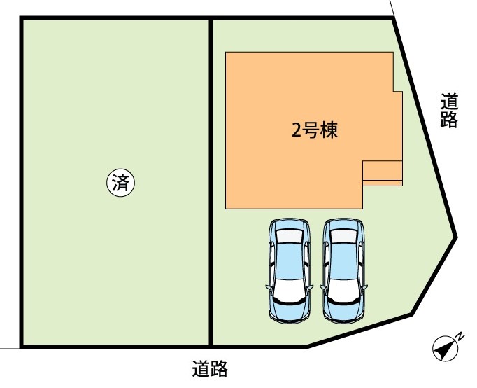大津市下阪本　第4期　2号地 区画図