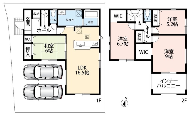 堺市美原区平尾　第2期　1号地 間取図・土地図