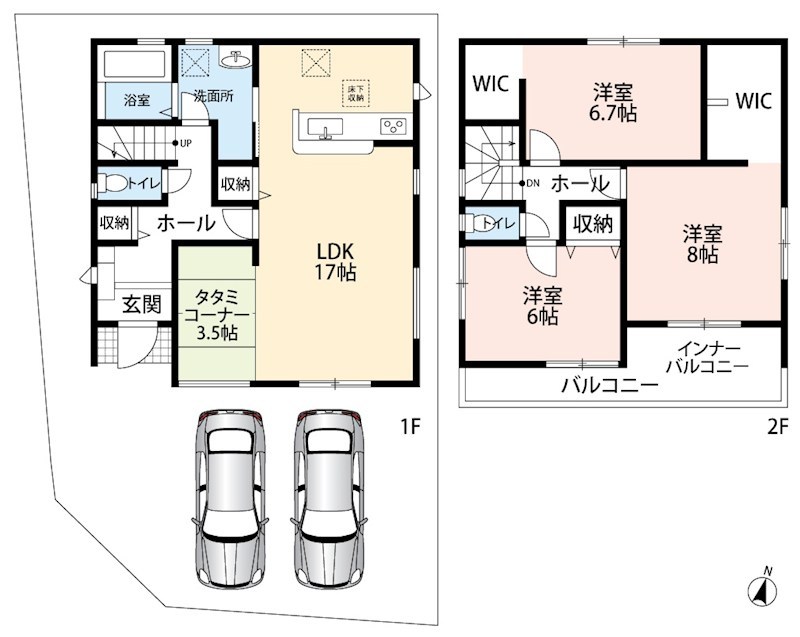 堺市美原区平尾　第2期　2号地  間取図・土地図