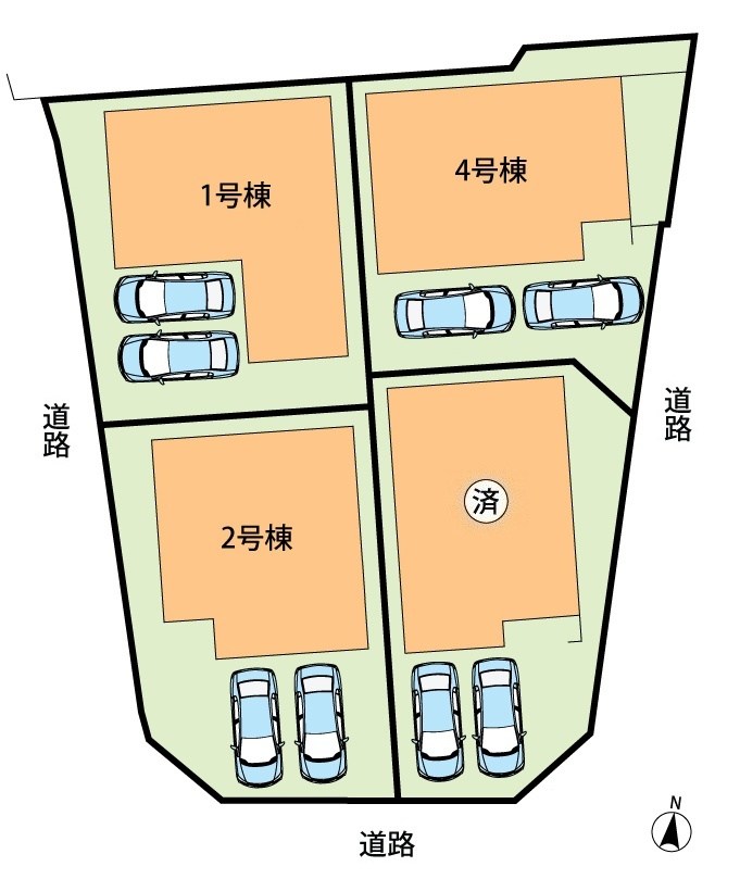 堺市美原区平尾　第2期　2号地  区画図