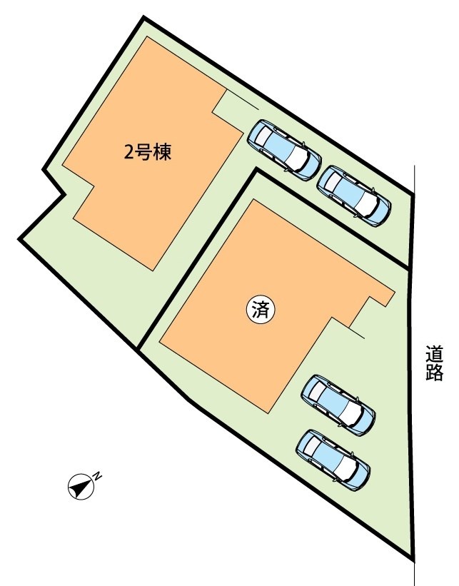 堺市中区深井水池町　2号地 区画図