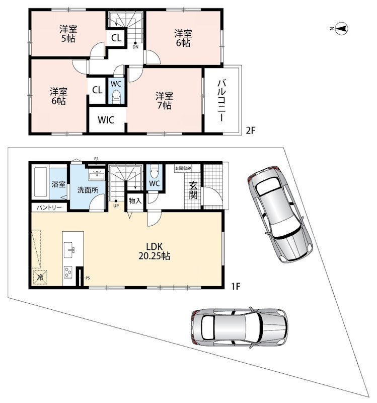 亀岡市大井町並河　第1期 間取図・土地図