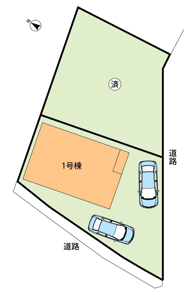 亀岡市大井町並河　第1期 区画図