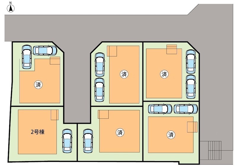 寝屋川市国松町　第11期　2号地 区画図