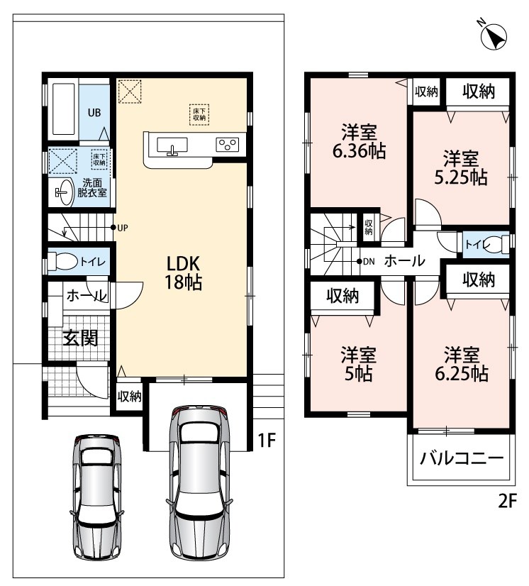 大阪狭山市大野台　第7期　1号地 間取図・土地図