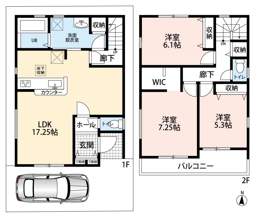 門真市島頭　1号地 間取図・土地図