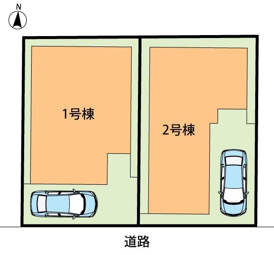 門真市島頭　1号地 区画図
