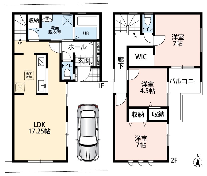 門真市島頭　2号地 間取図・土地図