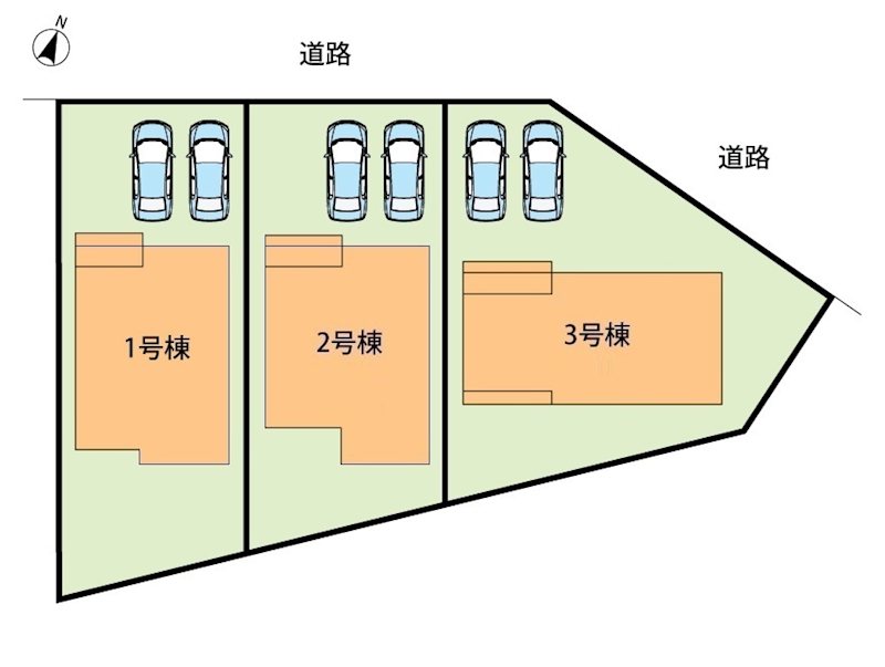 岐阜市島田　2号地 区画図