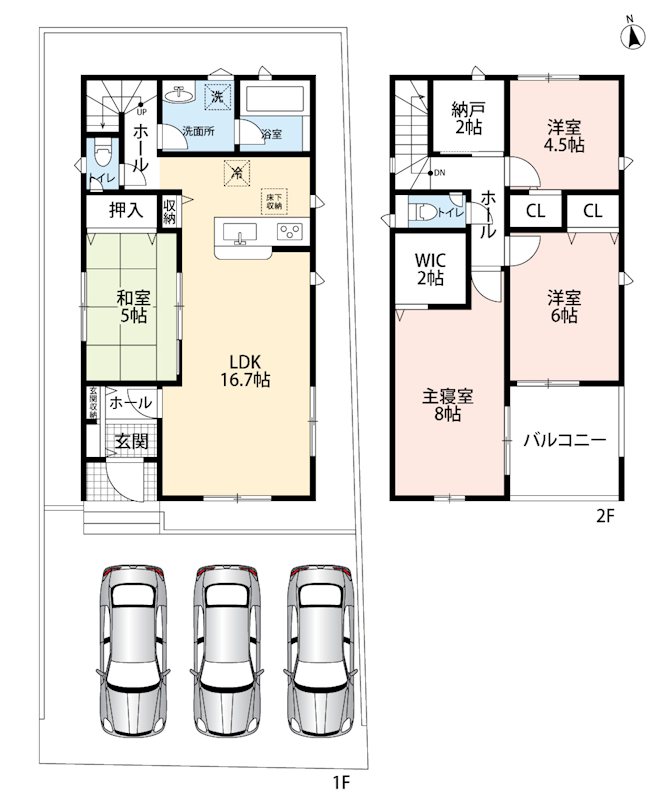 羽島市竹鼻町　第5期 間取図・土地図