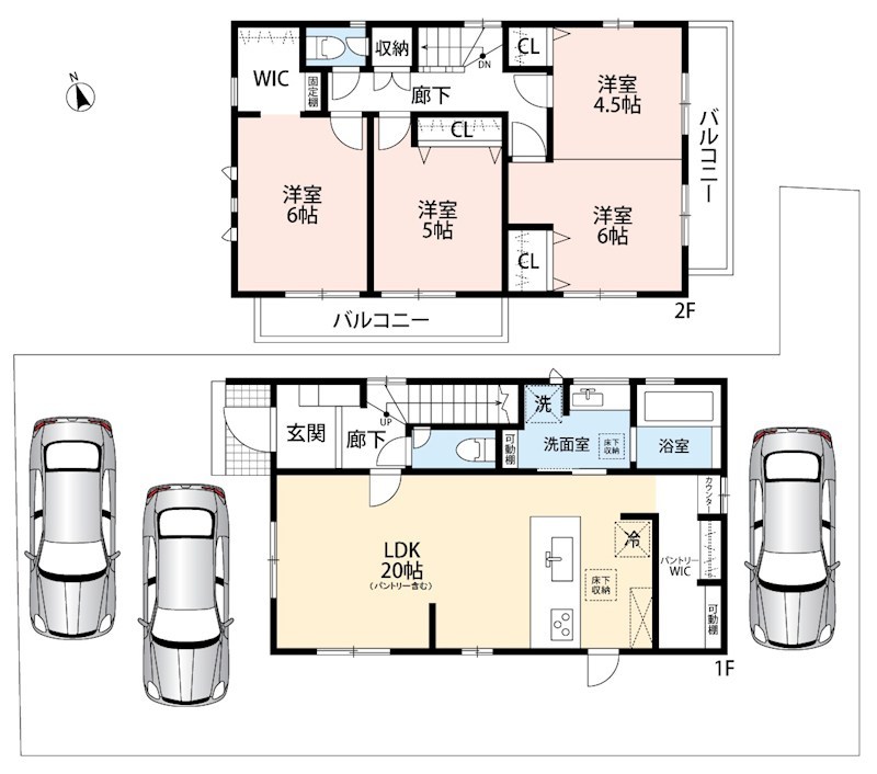 栗東市綣　1号地 間取図・土地図