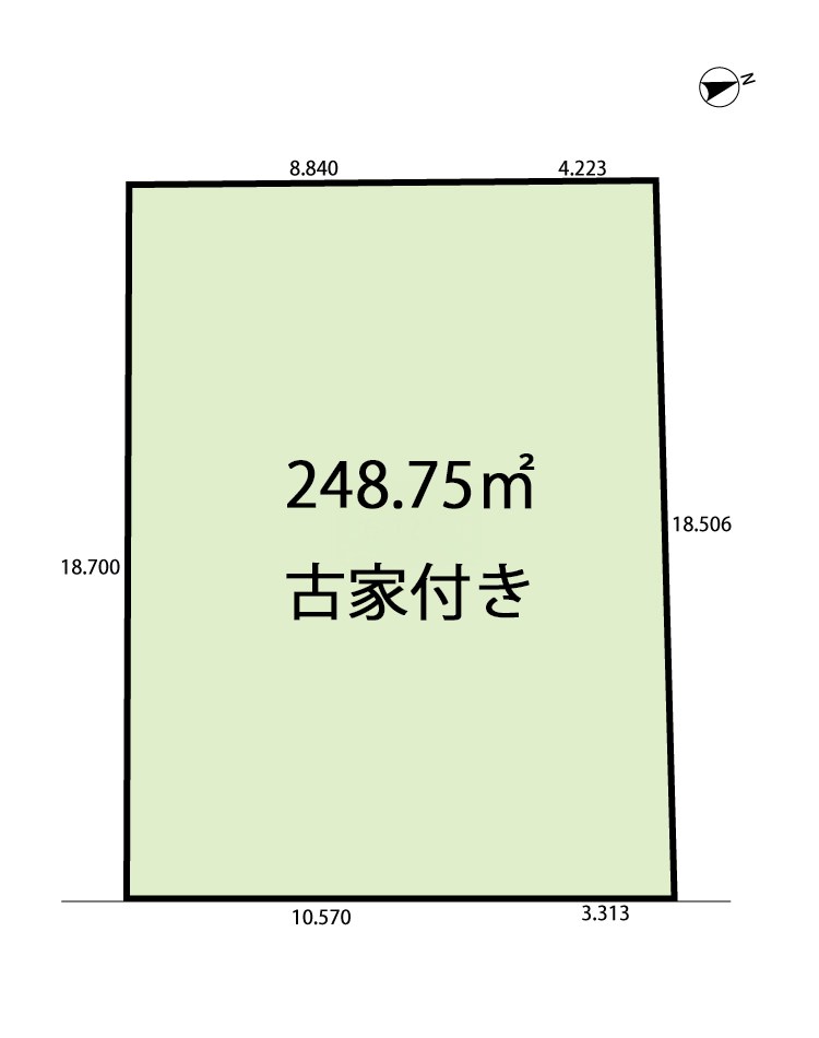 高槻市塚原 間取図・土地図
