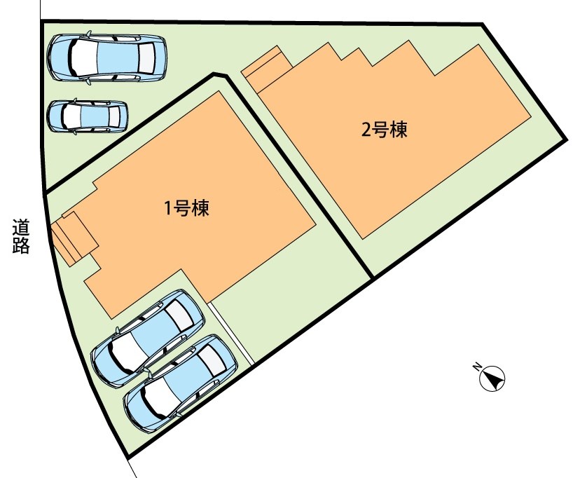 野洲市近江富士　第1期　1号地 区画図