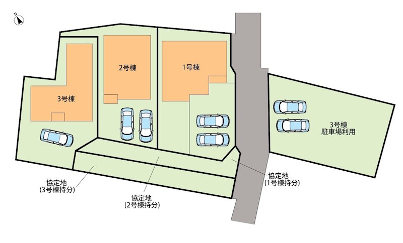 江南市安良町郷中　2号地  区画図