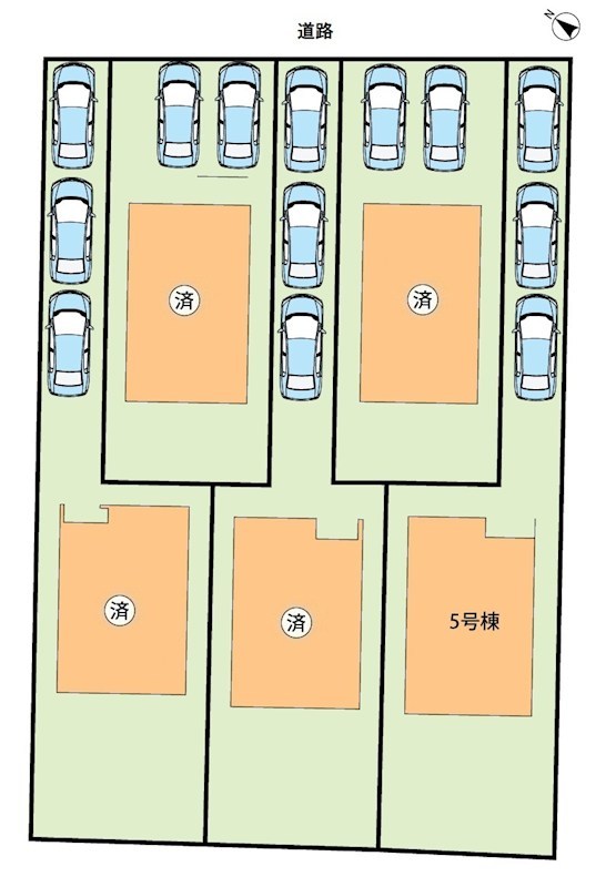 近江八幡市安土町常楽寺　第24-1期　5号地 区画図