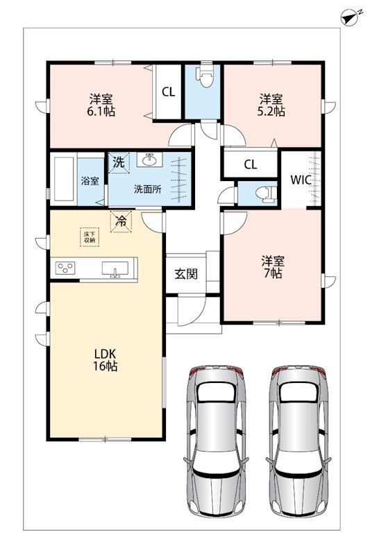 東近江市林田町　第2期　12号地 間取図・土地図