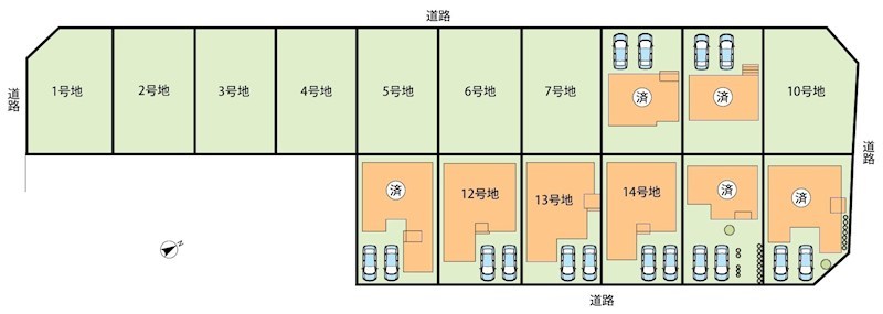 東近江市林田町　第2期　12号地 区画図