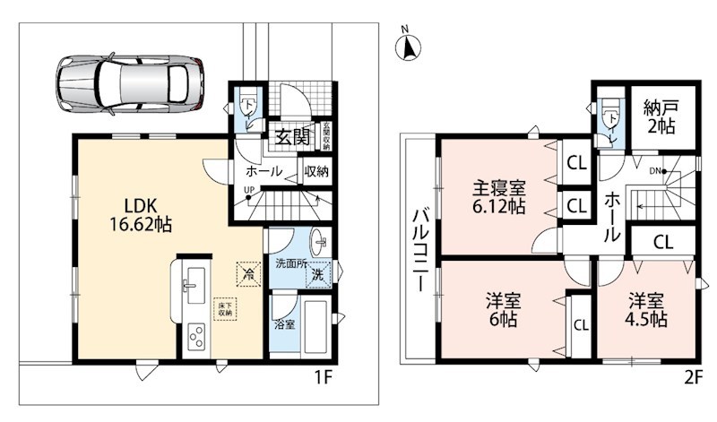 加古川市平岡町新在家　第7期  間取図・土地図