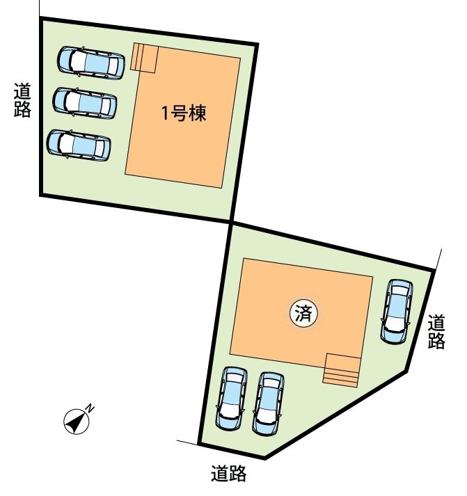 甲賀市甲南町葛木　第1期　1号地 区画図