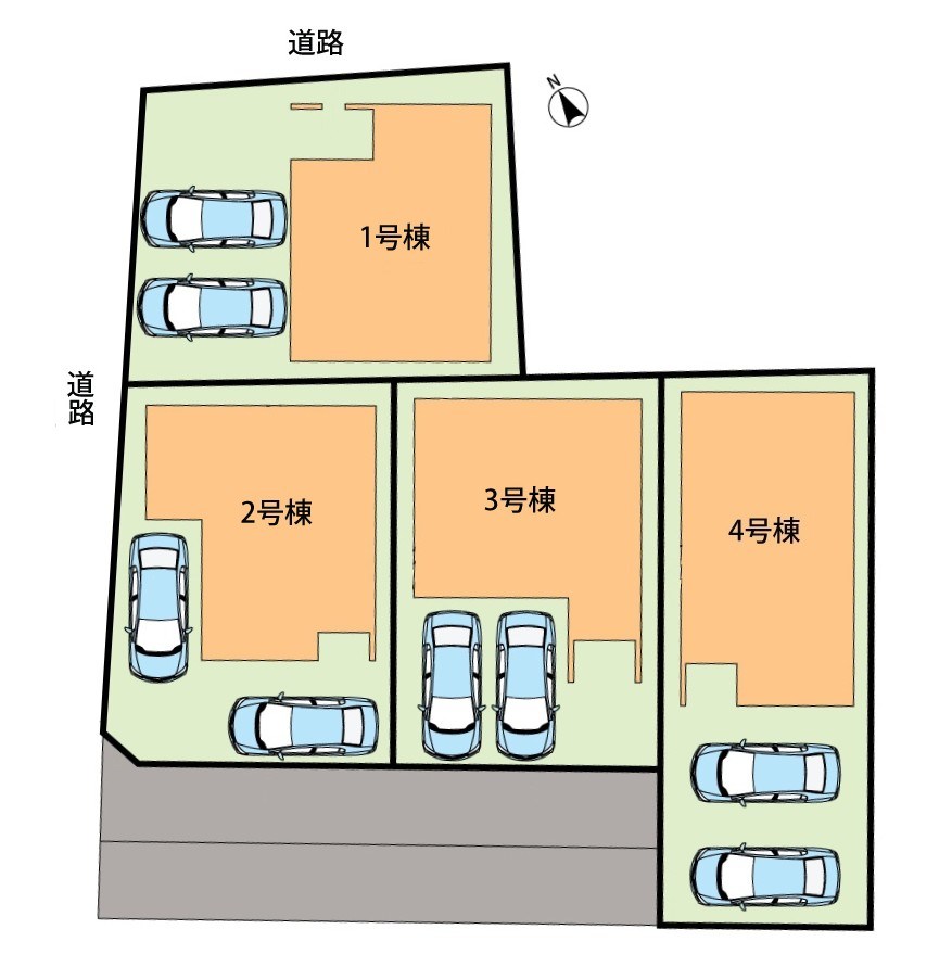 姫路市飾磨区構　第1期　1号地 区画図