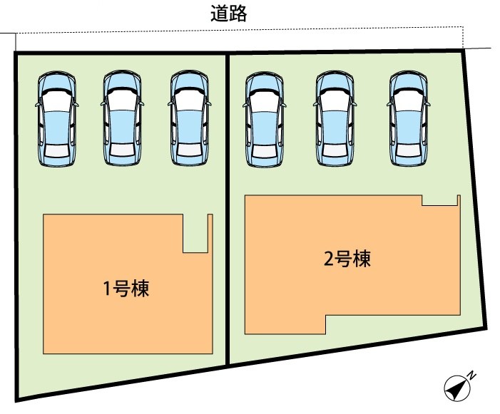 草津市木川町　第1期　2号地 区画図