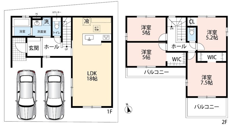 加古川市加古川町中津　第19期 間取図・土地図