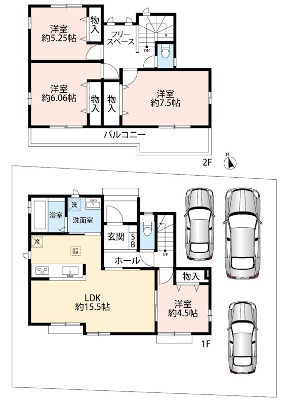 三木市岩宮　J号地  間取図・土地図
