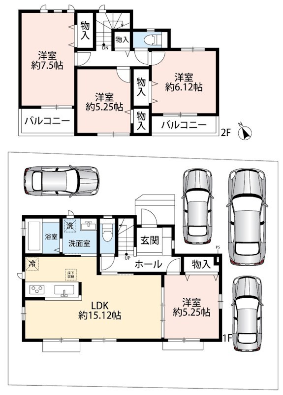 三木市岩宮　L号地  間取図・土地図