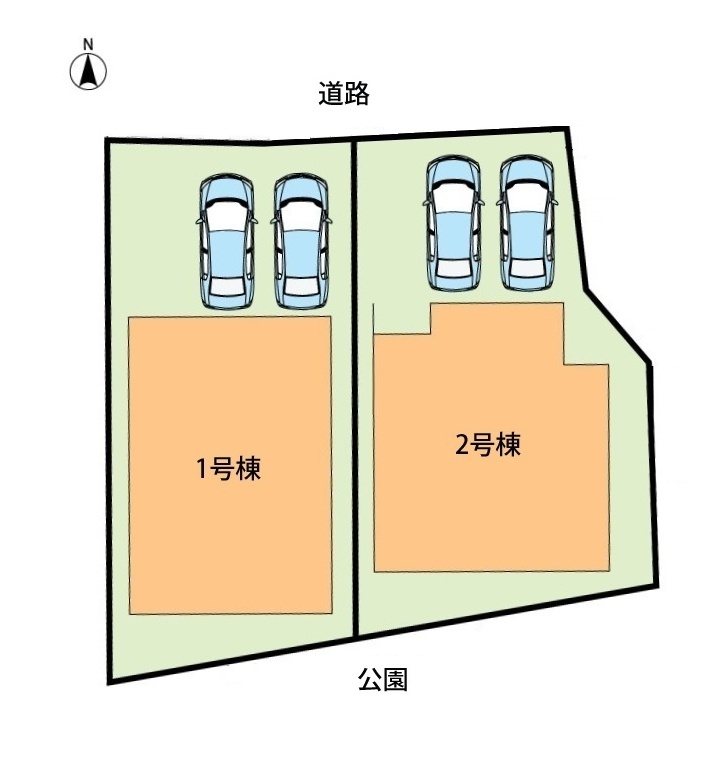 加古川市野口町水足　第3期　1号地 区画図