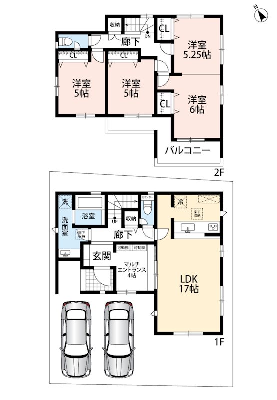 加古川市野口町良野　2号地 間取図・土地図