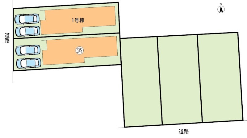 松原市天美我堂　1号地 区画図