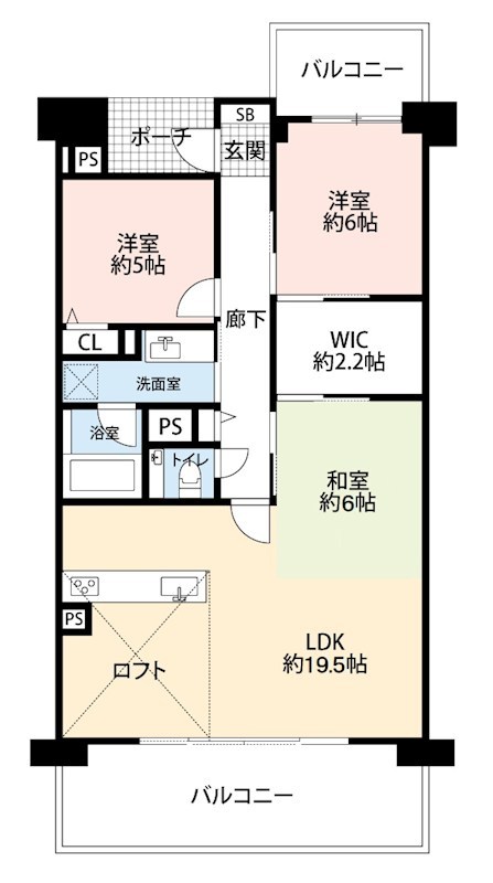 リバティパーク枚方　B棟  間取図・土地図